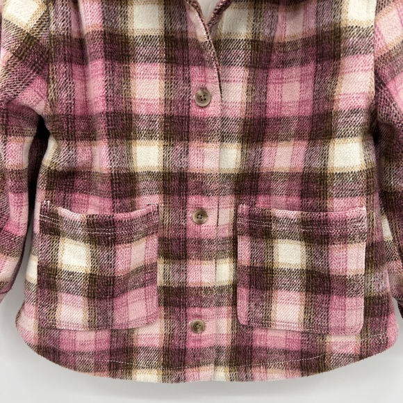 Old Navy girls plaid shacket - Picture 4 of 7